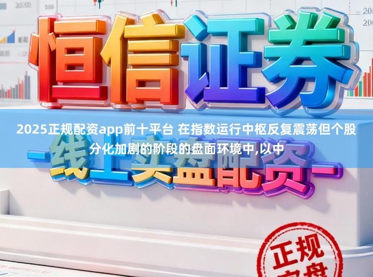 2025正规配资app前十平台 在指数运行中枢反复震荡但个股分化加剧的阶段的盘面环境中，以中