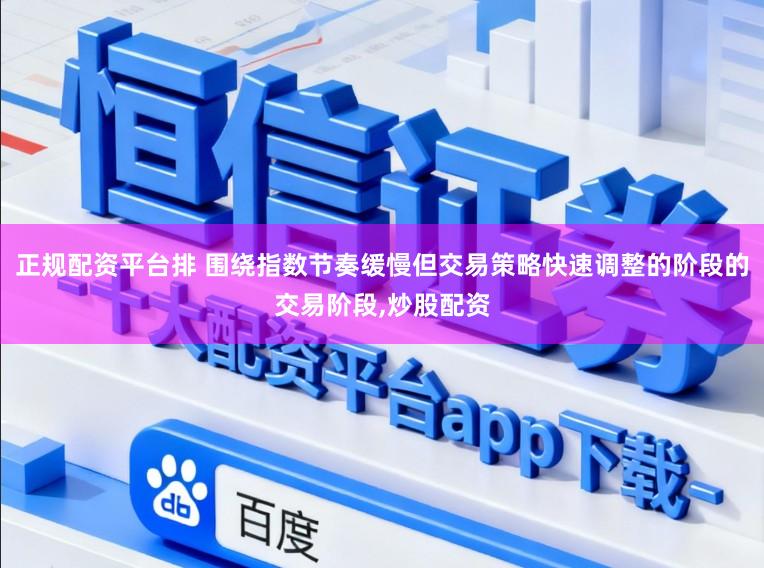 正规配资平台排 围绕指数节奏缓慢但交易策略快速调整的阶段的交易阶段,炒股配资