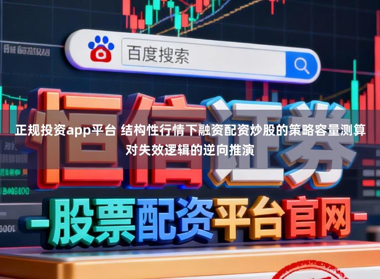 正规投资app平台 结构性行情下融资配资炒股的策略容量测算对失效逻辑的逆向推演